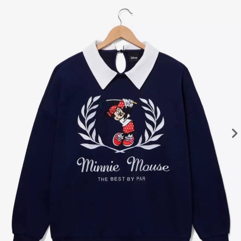 Disney Minnie Mouse Golf Collared Women's Crewneck (XL)